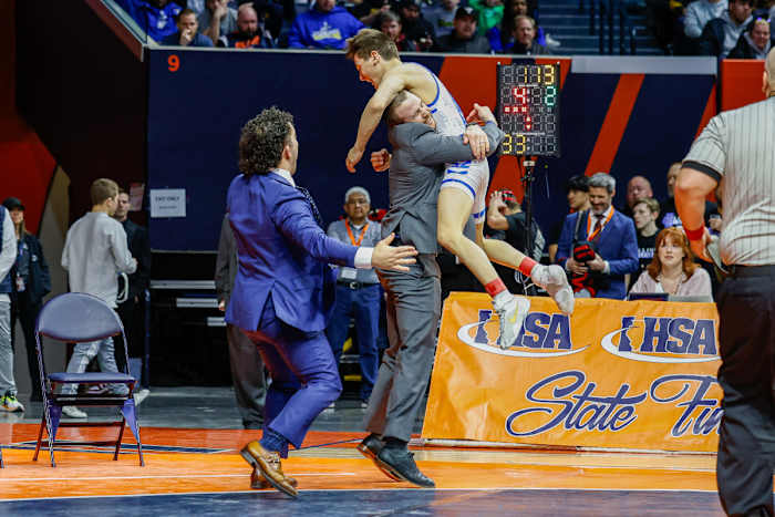 Illinois wrestling championships February 17 2024 Nate Latsch 25981